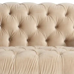 Hot Samtvelours Sofa Segin 2 Sitzer Sofa