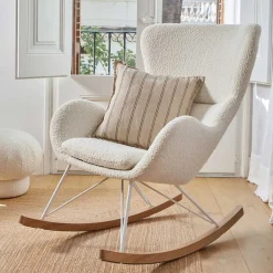 New Schaukelsessel Convilla Wohnzimmer Sessel|Ohrensessel