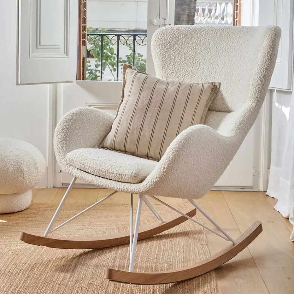 New Schaukelsessel Convilla Wohnzimmer Sessel|Ohrensessel