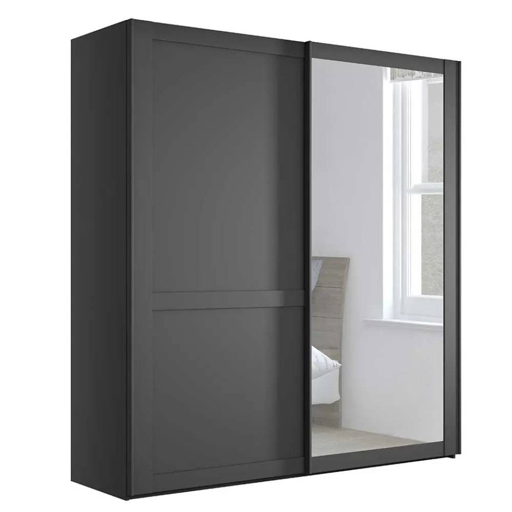 Hot Schiebetürenschrank Dunkelgrau Hierro Schiebetürenschränke