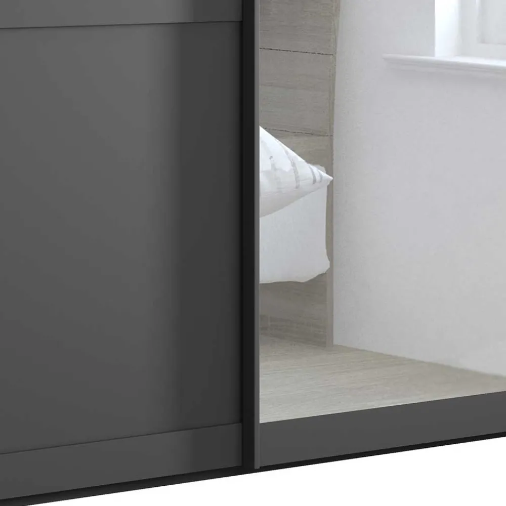 Hot Schiebetürenschrank Dunkelgrau Hierro Schiebetürenschränke