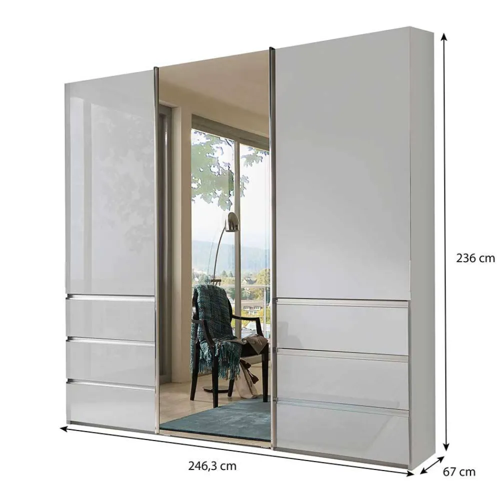 Schiebetürenschrank weiß Geronda Schiebetürenschränke