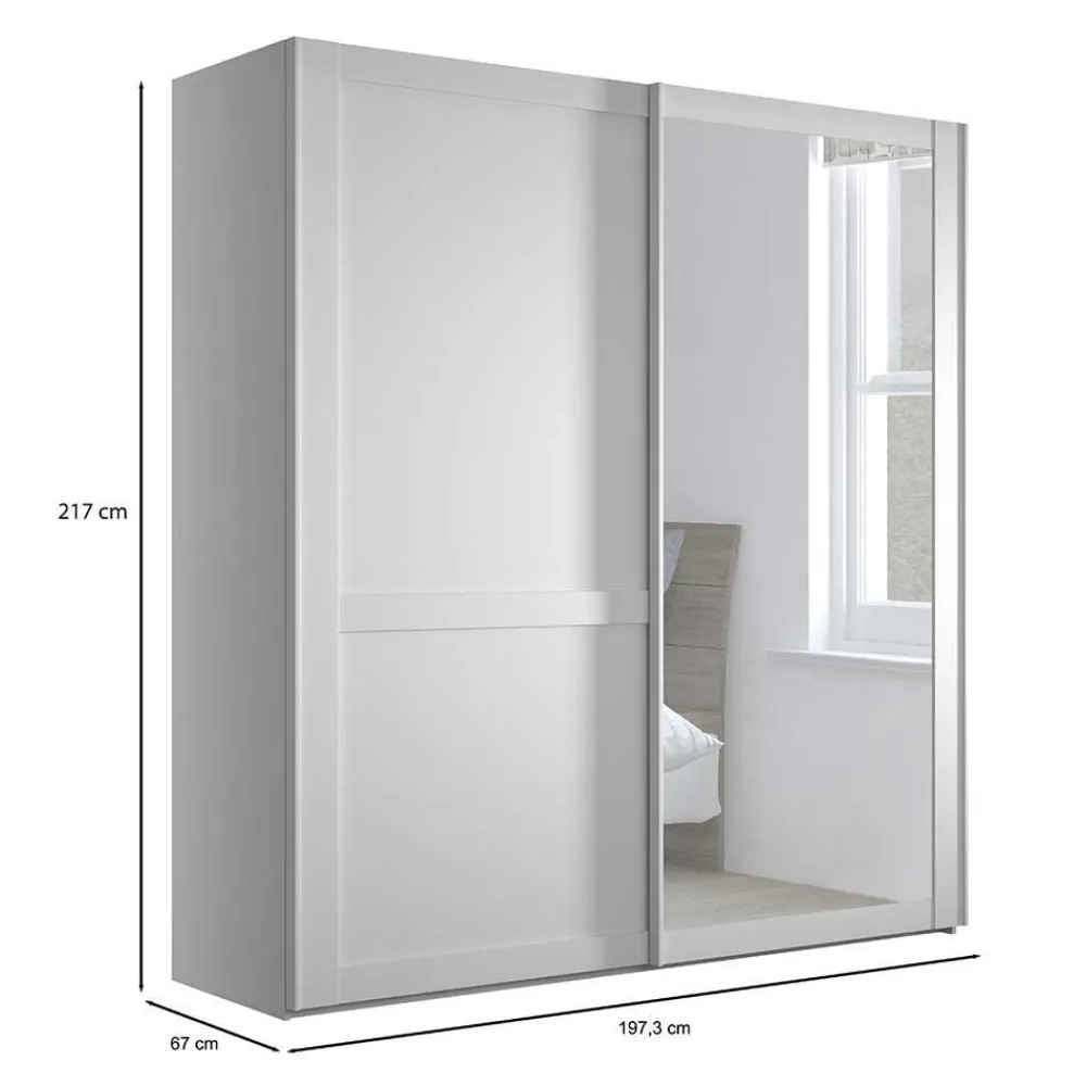 Schiebetürschrank mit Spiegel Tudana*Pharao24 Clearance