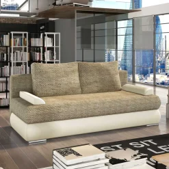 Outlet Schlafcouch Zalmoni 3 Sitzer Sofa|Schlafsofas