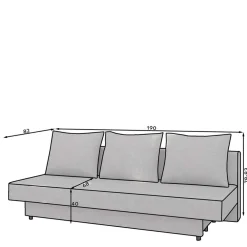 Best Schlafsofa Zytamos 2 Sitzer Sofa|Schlafsofas