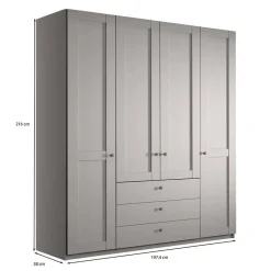 Schlafzimmer Set Hellgrau Saconso*Pharao24 Online