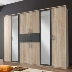 Sale Schlafzimmerkleiderschrank Lairan Drehtürenschränke