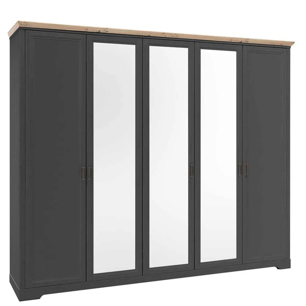 Hot Schlafzimmerkleiderschrank Trujano Drehtürenschränke|Kleiderschränke