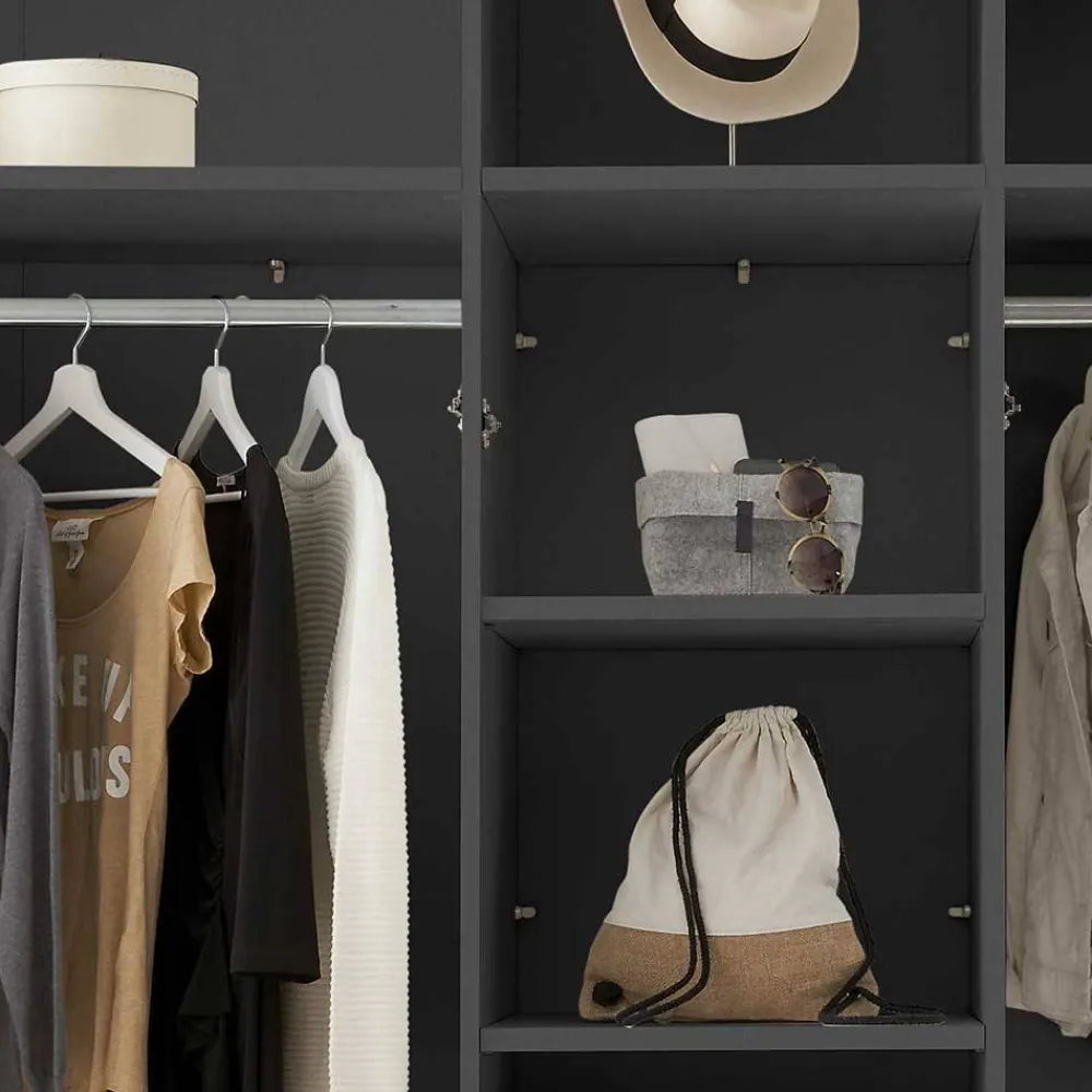 Hot Schlafzimmerkleiderschrank Trujano Drehtürenschränke|Kleiderschränke