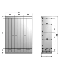 Schlafzimmerschrank Olcian*Pharao24 Sale