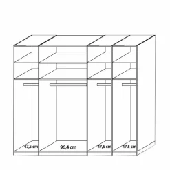 Online Schlafzimmerschrank Yanus Drehtürenschränke|Kleiderschränke