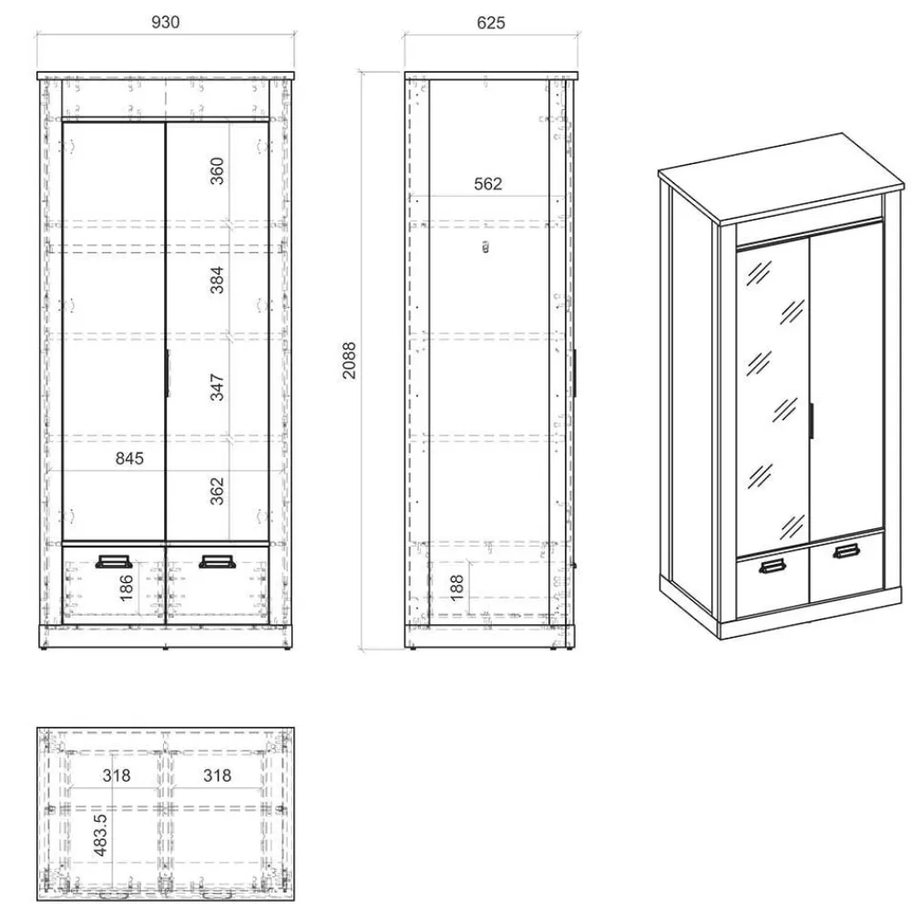 Schlafzimmerset Dionada*Pharao24 Outlet