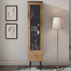 Discount Schmaler Vitrinenschrank Durian Vitrinenschrank|Stauraumvitrinen