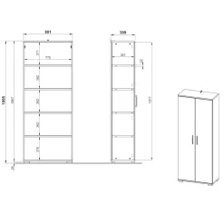 Schrank Büro Bagana*Pharao24 Sale
