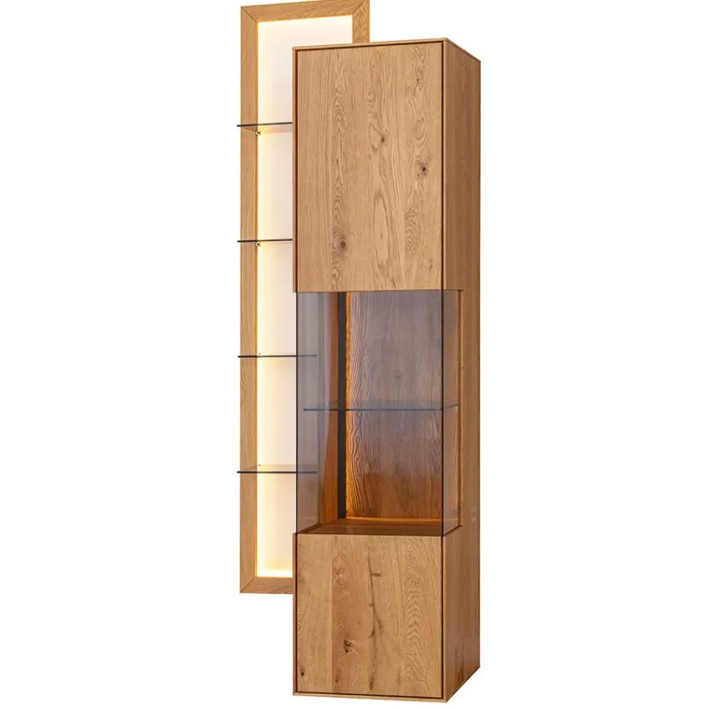 Hot Schrank Vitrine mit Regal Rusaly Vitrinenschrank|Wohnzimmervitrinen