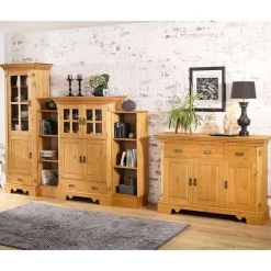 Outlet Schrankwand Meclavra Massivholz Wohnwände