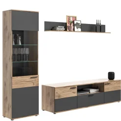 Discount Schrankwand Wohnzimmer Plestna Moderne Wohnwände|Wohnwand 250 Cm