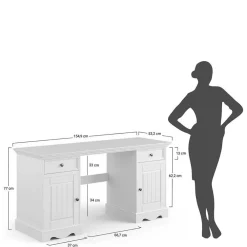 New Schreibtisch Corao Computertische|Jugendschreibtische