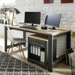 Sale Schreibtisch Holz Optik Luoton Schreibtische