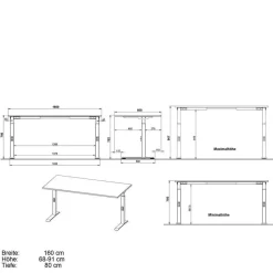 Discount Schreibtisch Kalastania Schreibtische
