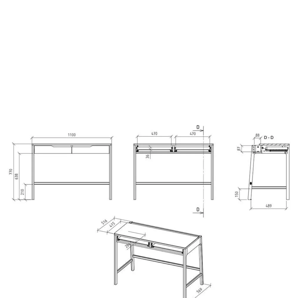 Clearance Schreibtisch Korres Computertische|Jugendschreibtische