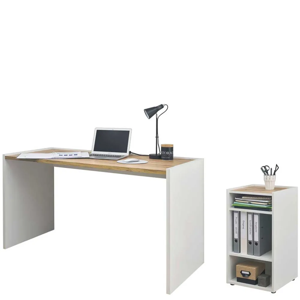 Schreibtisch mit Regalelement Rascian Schreibtische