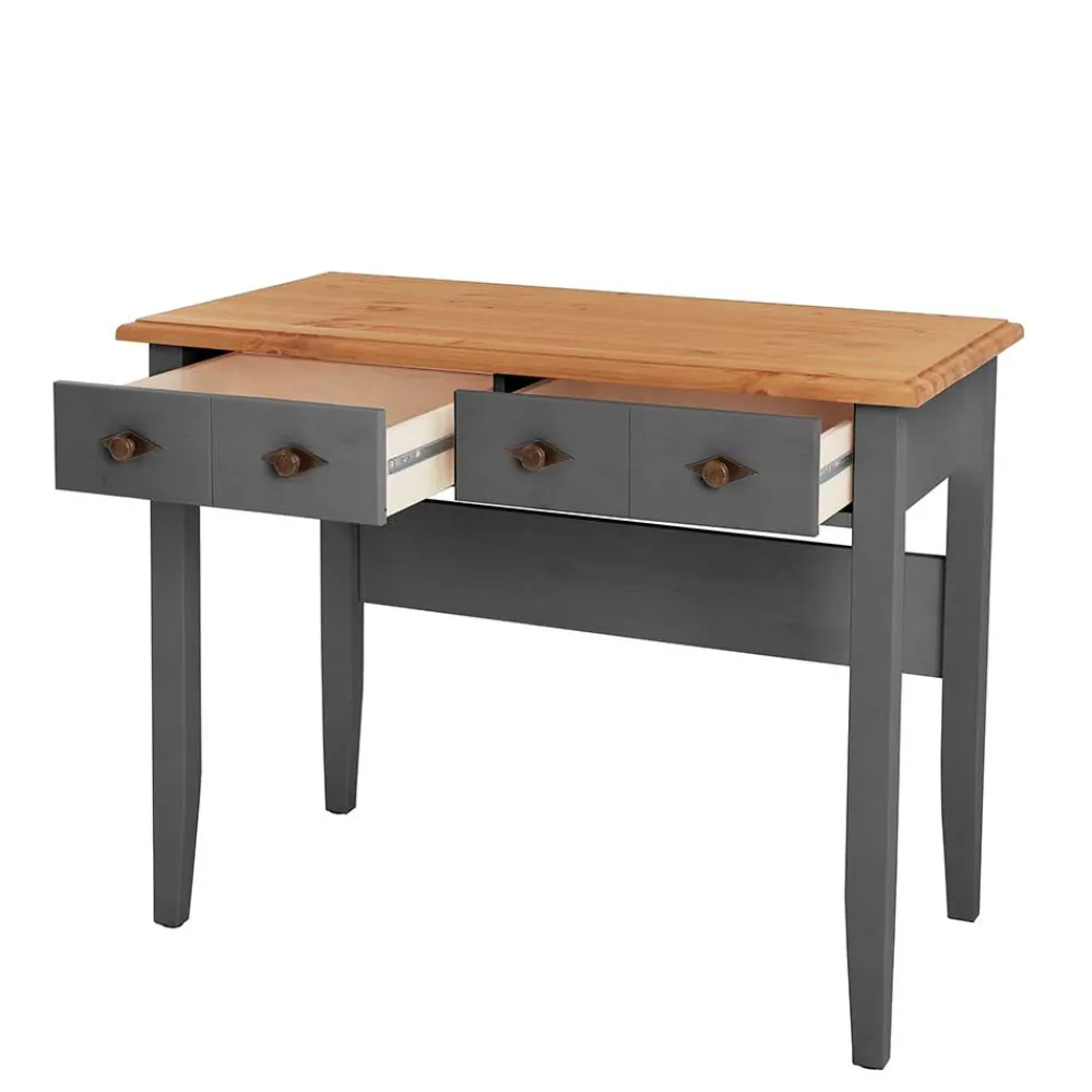 Online Schreibtisch mit Schubladen Mangali Massivholztische|Computertische