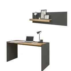 Discount Schreibtisch mit Wandboard Uzniana Büromöbel Sets