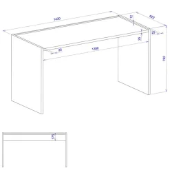 Discount Schreibtisch Rascian Schreibtische