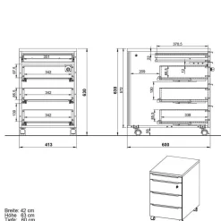 Schreibtischcontainer Abby*Pharao24 Online