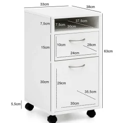 Schreibtischrollcontainer Salverna*Pharao24 Outlet