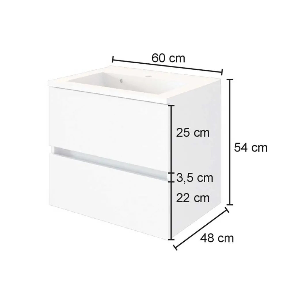 Outlet Schubkasten Waschtisch Tacava Waschbeckenunterschränke