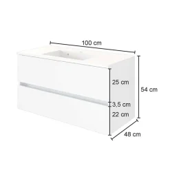 Outlet Schubkasten Waschtisch Tacava Waschbeckenunterschränke