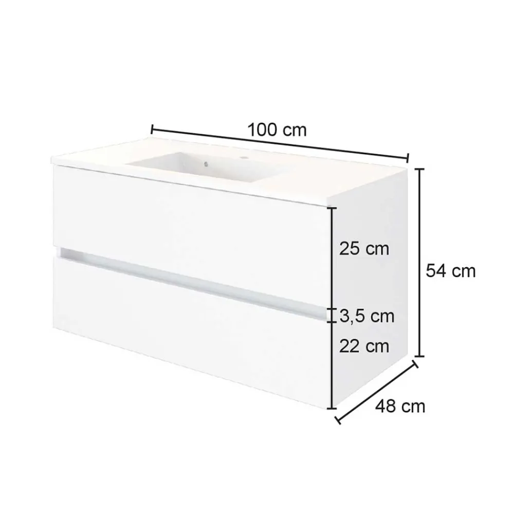 Outlet Schubkasten Waschtisch Tacava Waschbeckenunterschränke