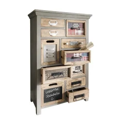 Outlet Schubkastenkommode Valpara Massivholz Kommoden|Flurkommoden