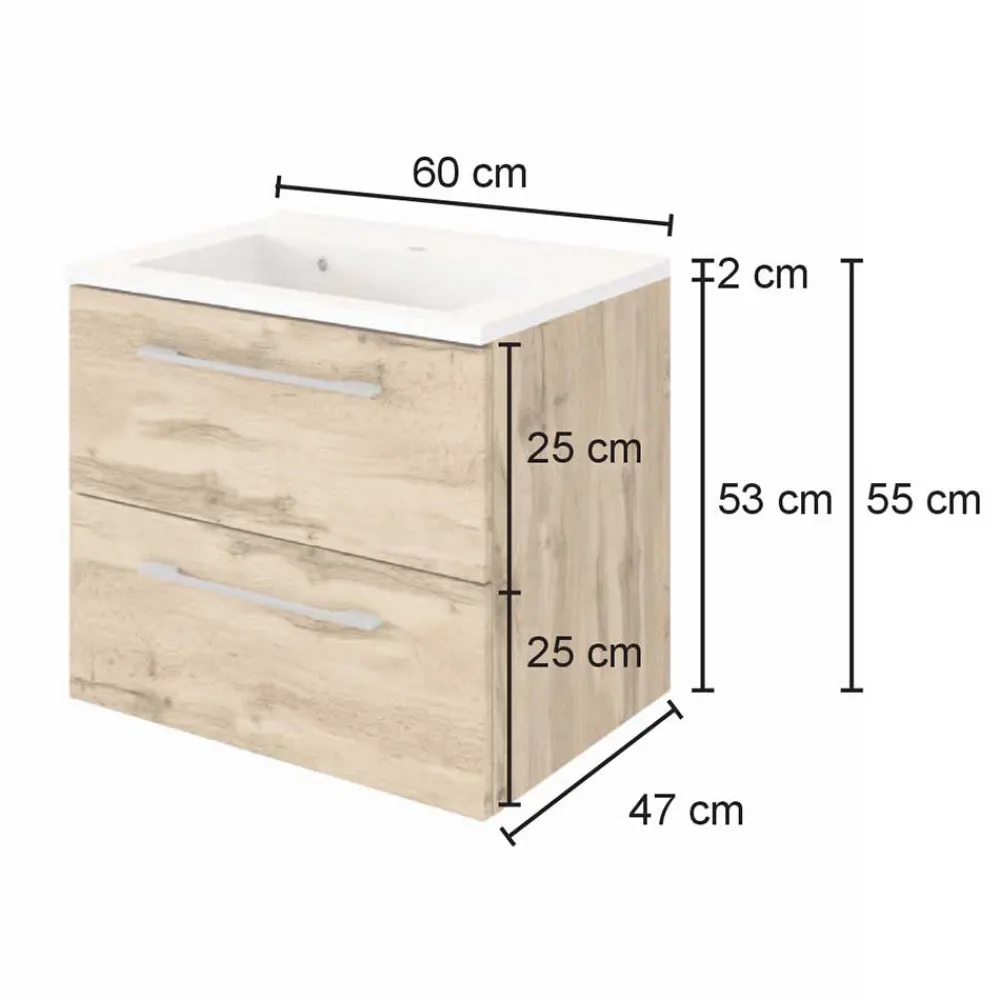 Schubladen Waschtisch Vidorella*Pharao24 New