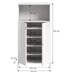 New Schuh Schrank weiß Ridonner Schuhschränke