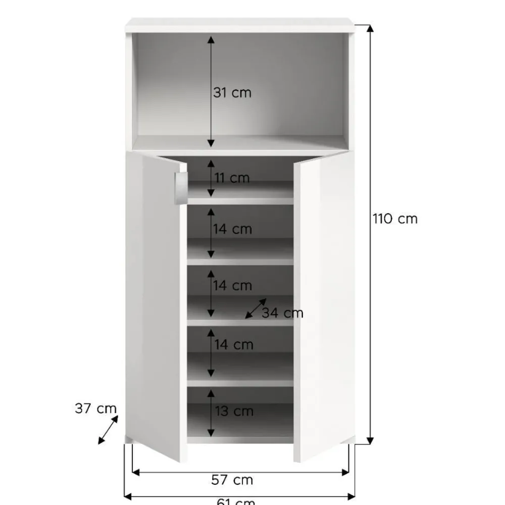 New Schuh Schrank weiß Ridonner Schuhschränke