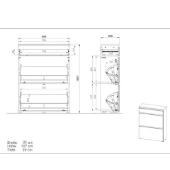 Clearance Schuhkipper Babs Schuhschränke|Schuhkipper