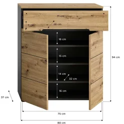 Clearance Schuhschrank Alexandro Schuhschränke