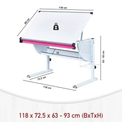Schulkinder Schreibtisch Heat*Pharao24 New