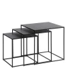 Hot Schwarze Beistelltische Sofa Secionas Wohnzimmertisch|Beistelltische