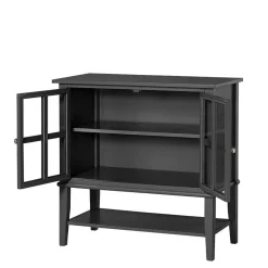 Best Schwarze Vitrine Jainano Stauraumvitrinen