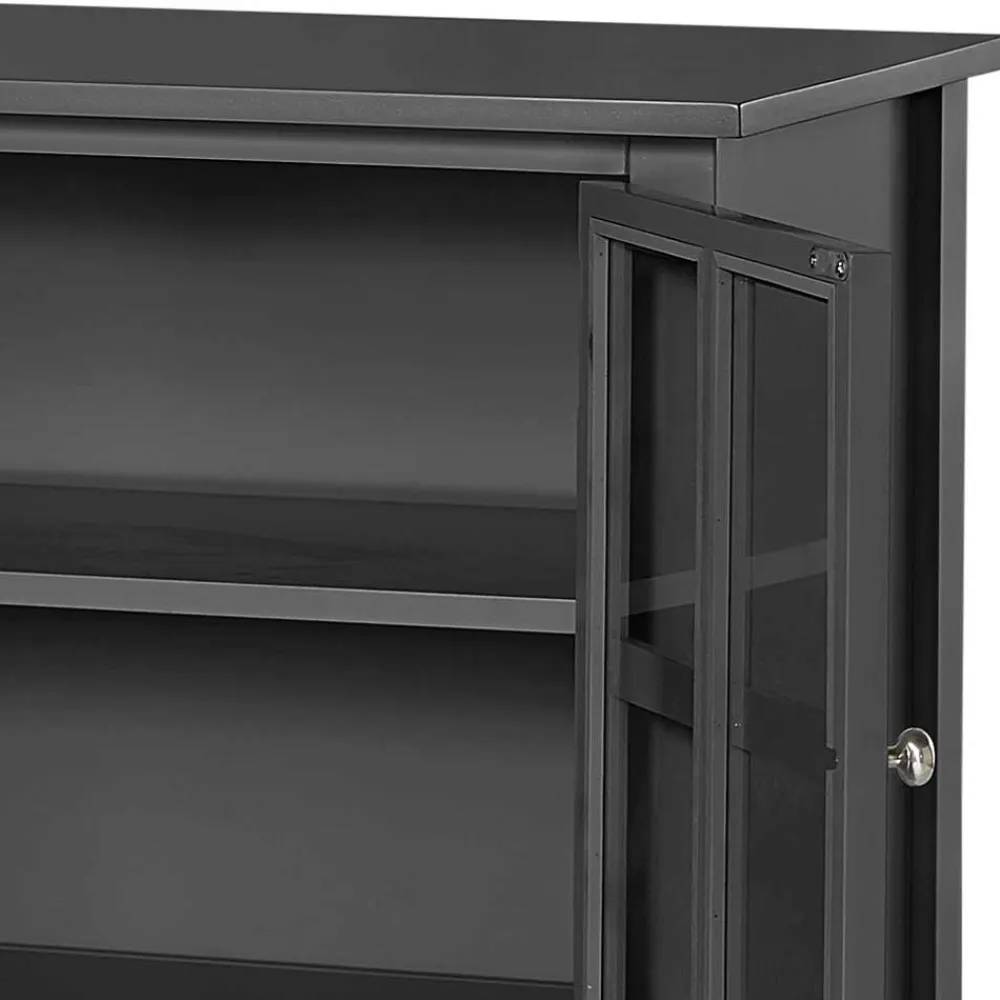 Best Schwarze Vitrine Jainano Stauraumvitrinen