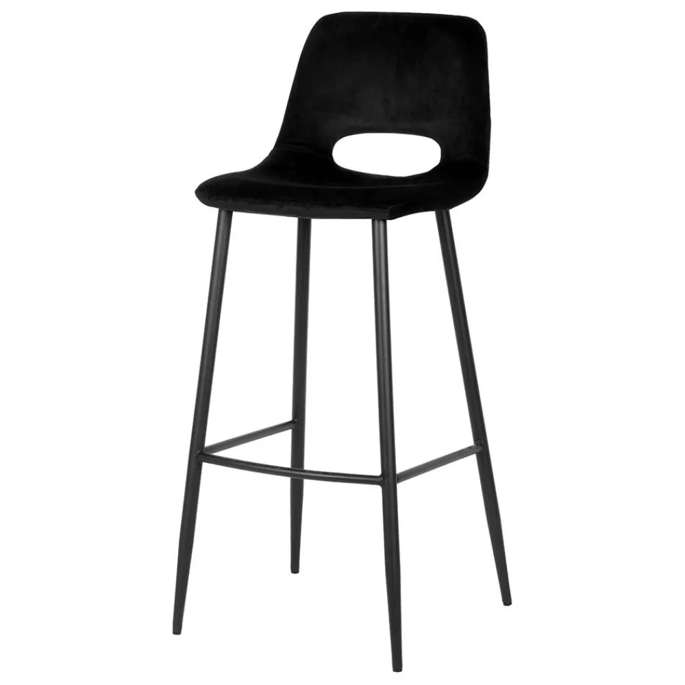 Hot Schwarzer Barstuhl Set Plexino Barmöbel|Hocker