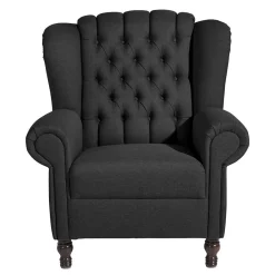 Discount Schwarzer Lesesessel Masuza Ohrensessel