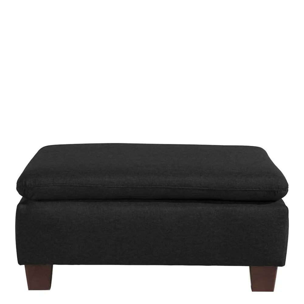 Schwarzer Polsterhocker Fernandez*Pharao24 New