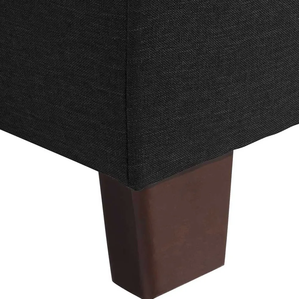 Schwarzer Polsterhocker Fernandez*Pharao24 New