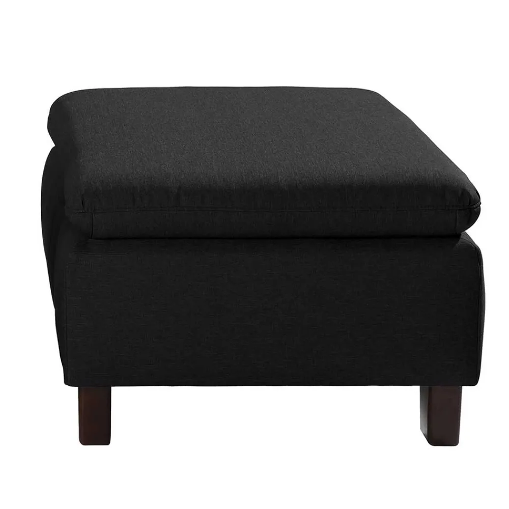 Schwarzer Polsterhocker Fernandez*Pharao24 New