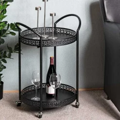 Outlet Schwarzer Servierwagen Etobina Servierwagen